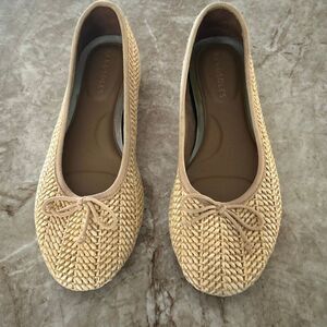AEROSOLES Raffia Ballet Flats 6.5